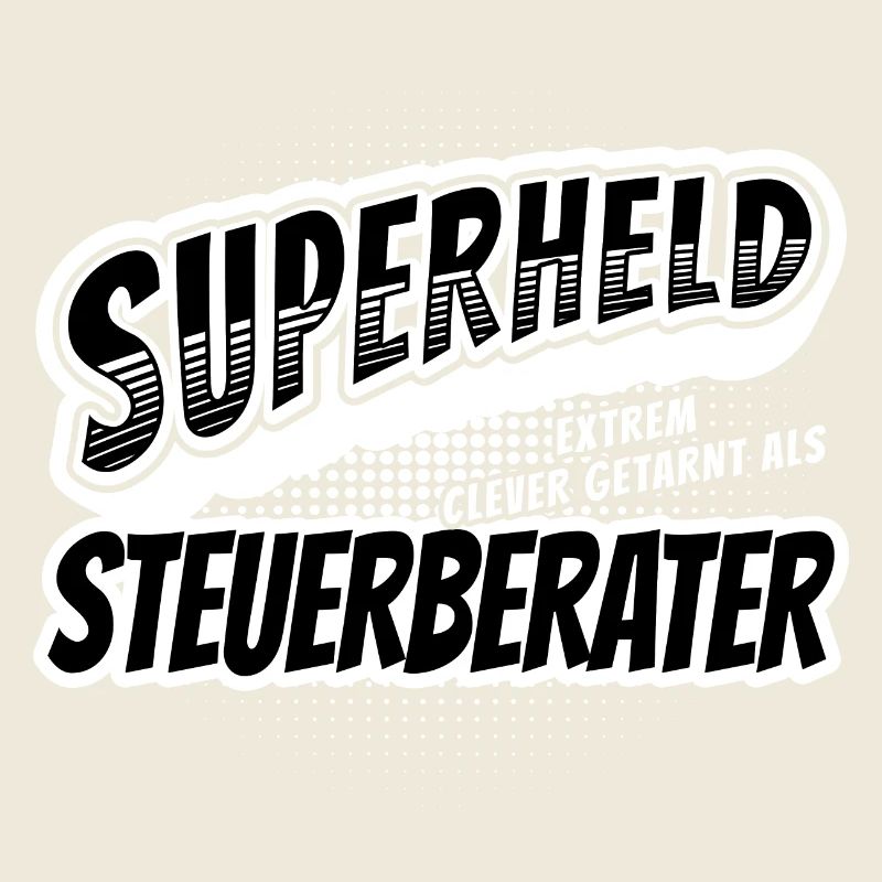Superheld, clever getarnt als Steuerberater