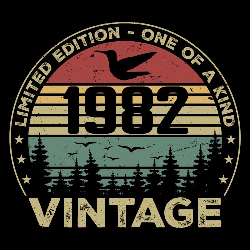Vintage 1982 Original 1982 Rétro Anniversaire 1982