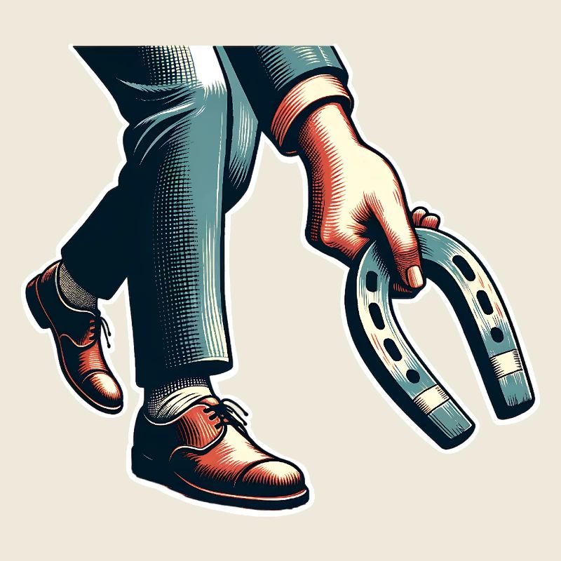 Horseshoe Throwing Horseshoe Pitching