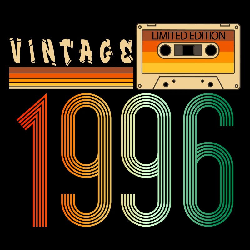 Year 1996 Old School Cassette Music Retro