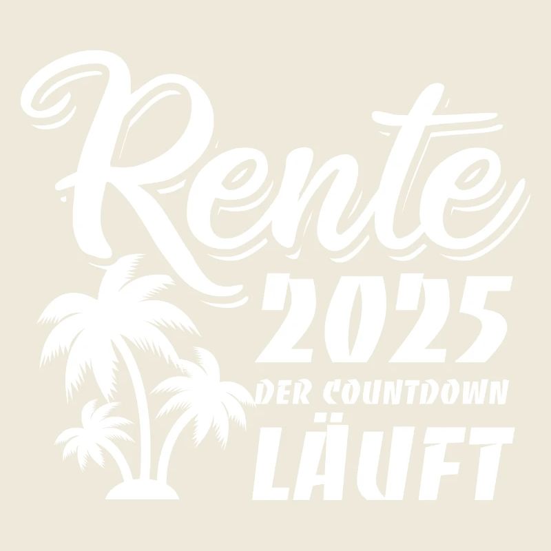 Rente 2025 der Countdown läuft - Palmen