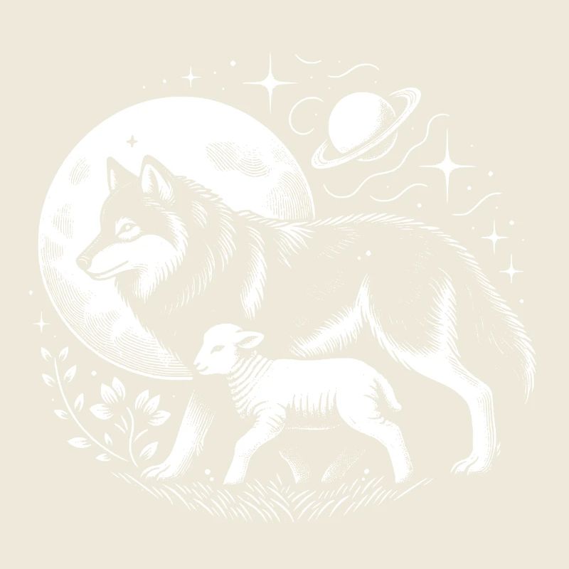 Wolf and lamb, we can all be friends