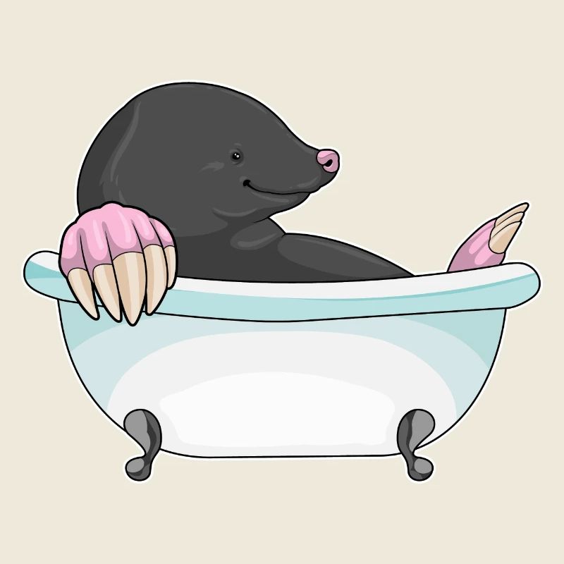 Mole bathtub