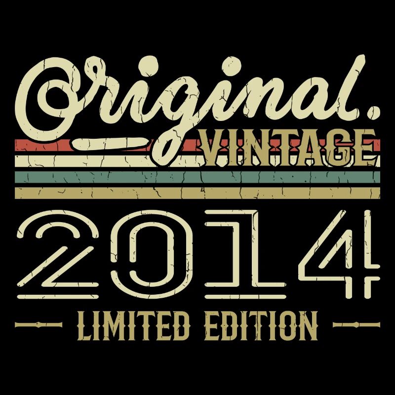 2014 Anniversaire Rétro 2014 Original 2014 Vintage