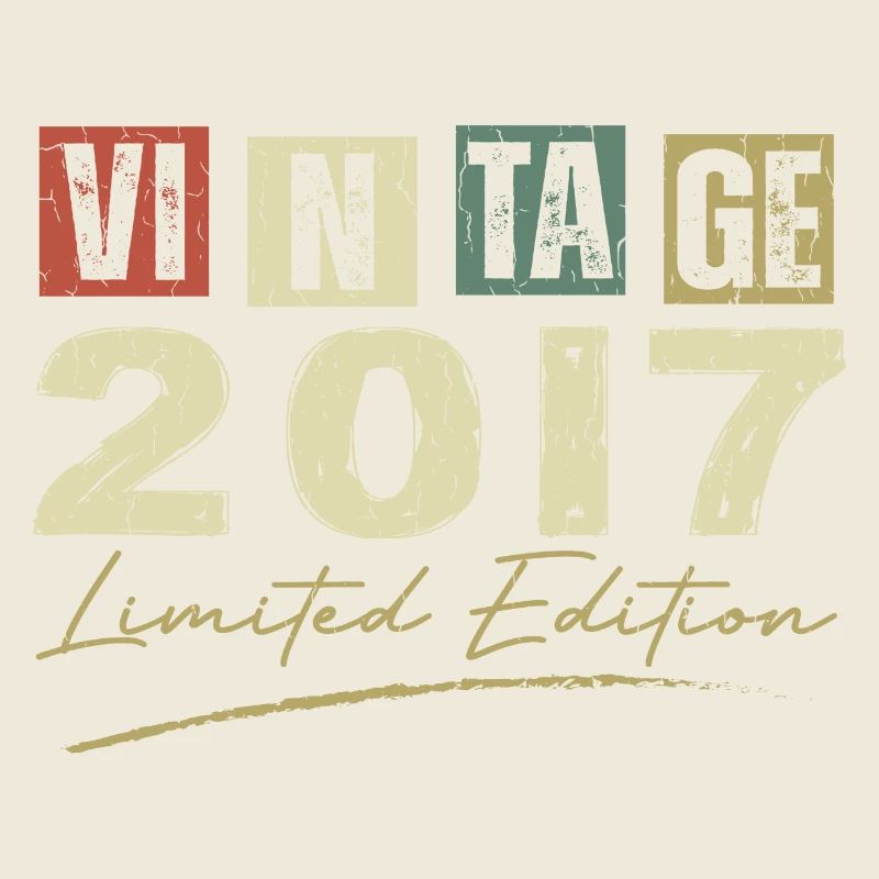 Vintage 2017 Original Birthday Gift 2017