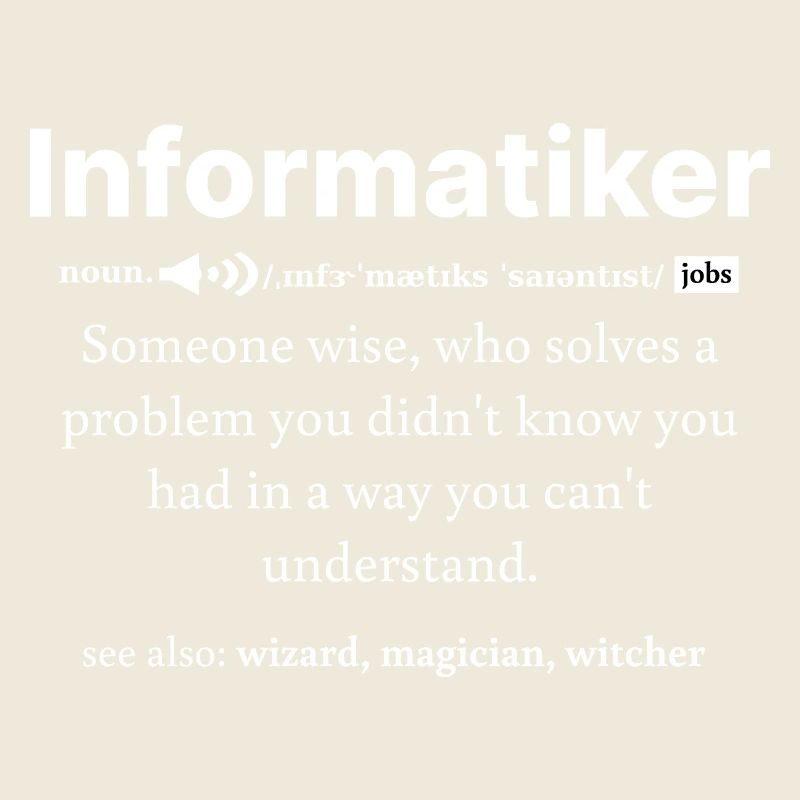 IT Informatik Informatiker Computerarbeit Geschenk