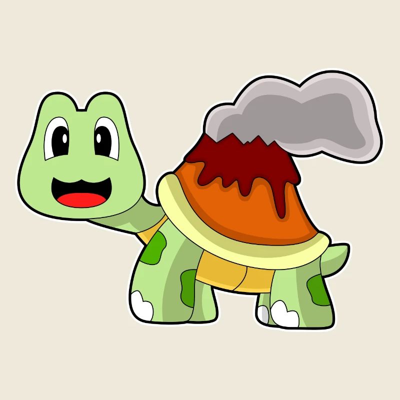 Schildkröte Vulkan
