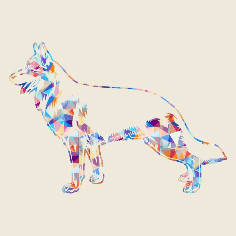German Shepherd Geometric