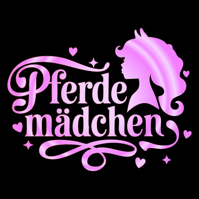 Pferdemädchen - Mädchen liebt Pferde