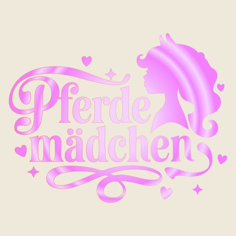 Pferdemädchen - Mädchen liebt Pferde