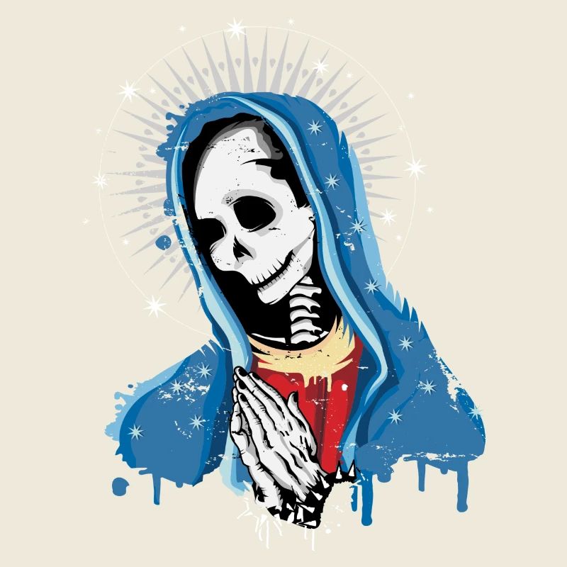 La Vierge Marie prie