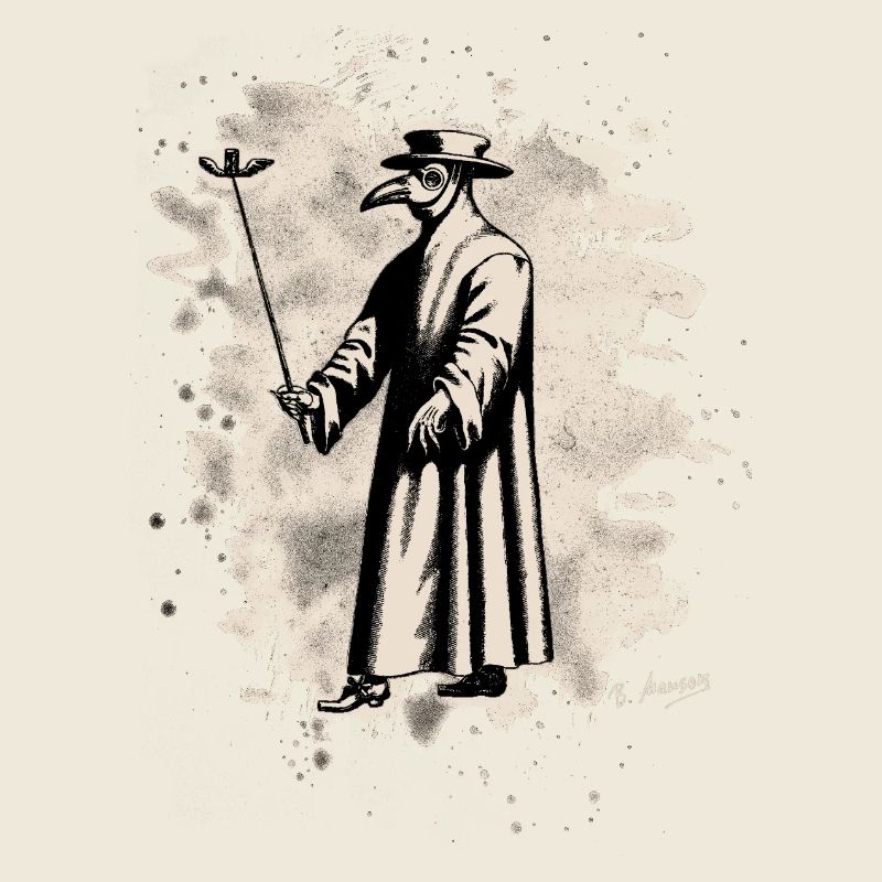 Dr. Schnabel – Pestarzt - bleached white