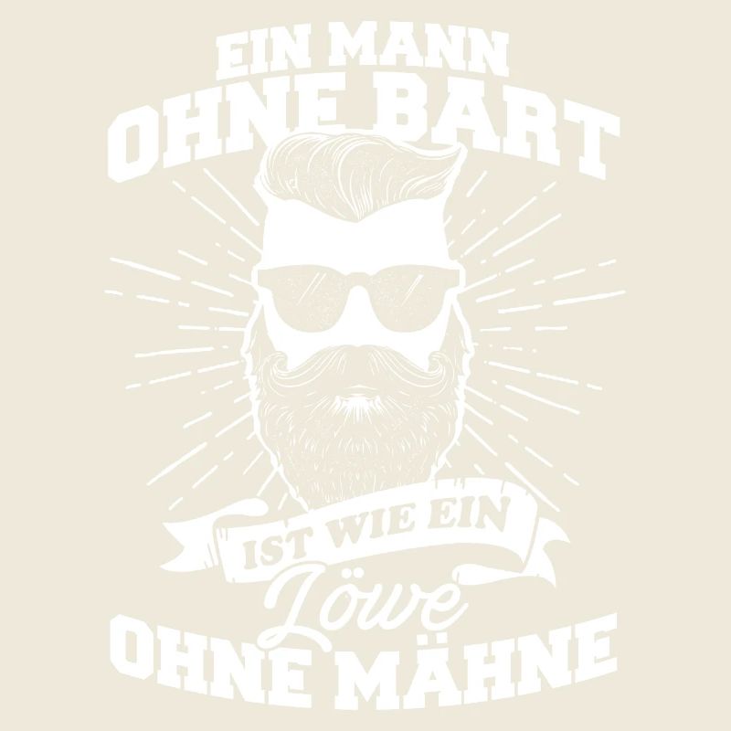 Mann Bart Löwe Vollbart