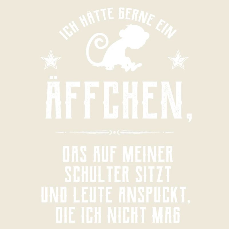 Äffchen auf Schulter