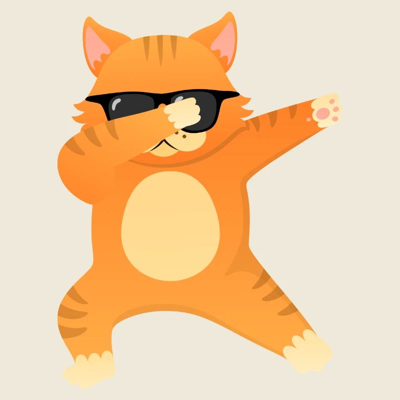 Cat With Sunglasses Dab Dance - Cool Gift