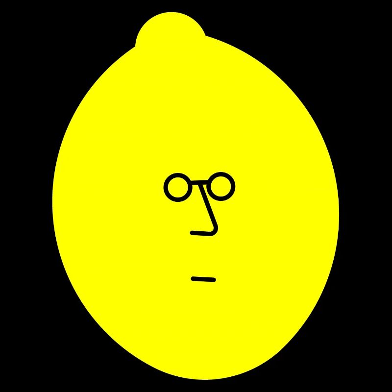 Lemon with face