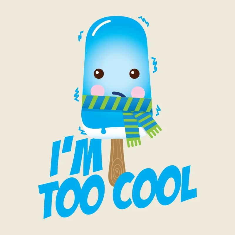 Drôle de cool sort mignon crème glacée en été