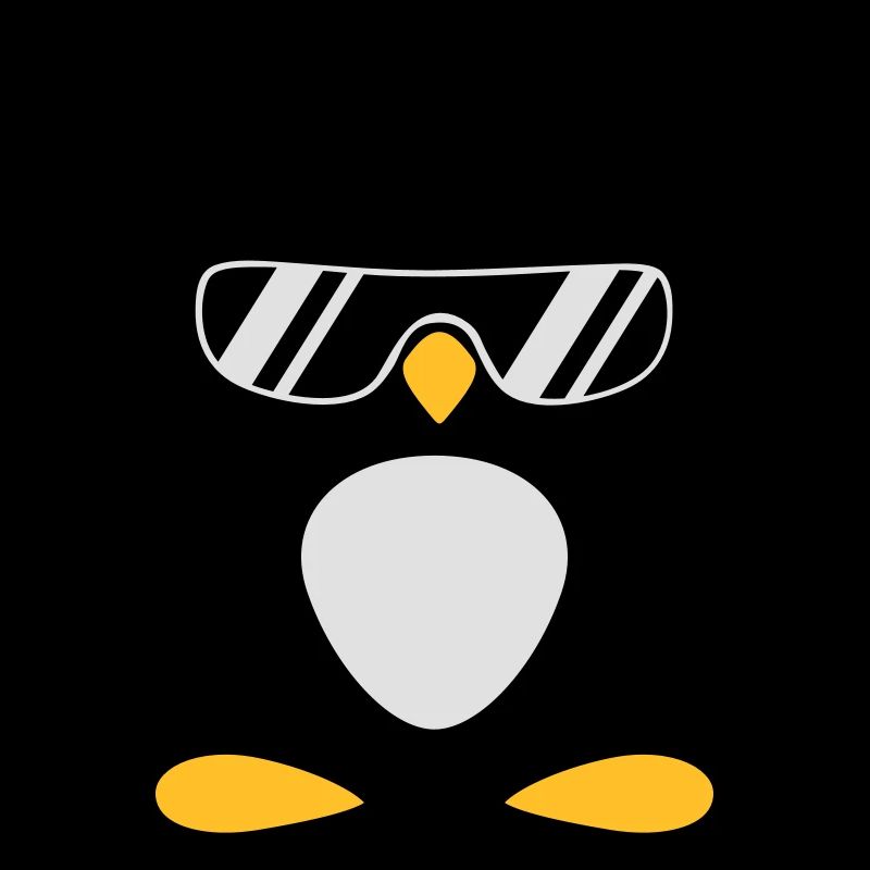 Pinguin mit Kopfhörer