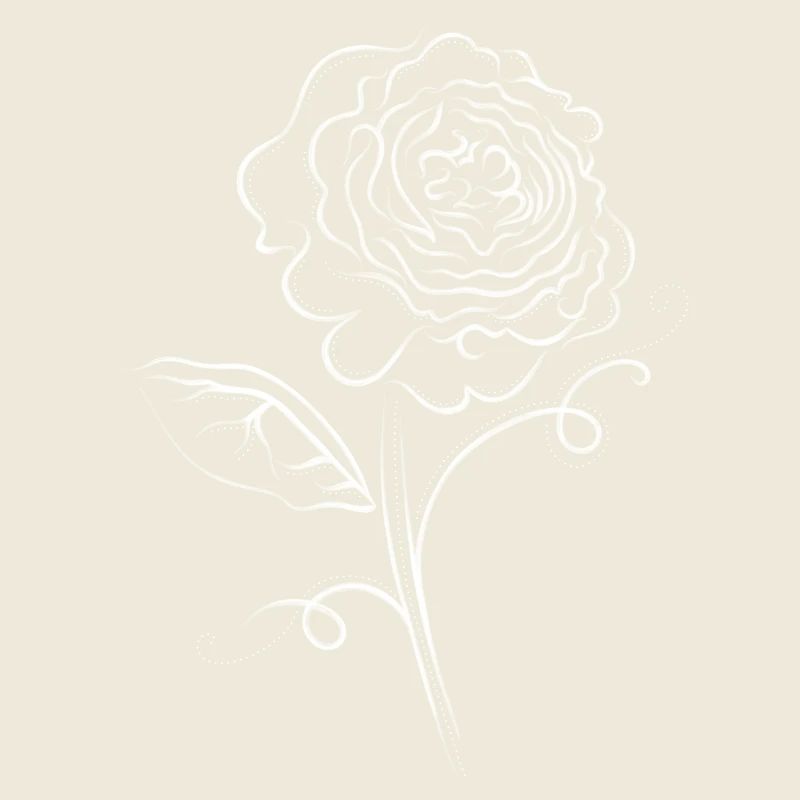 Rose fleur blanc élégant