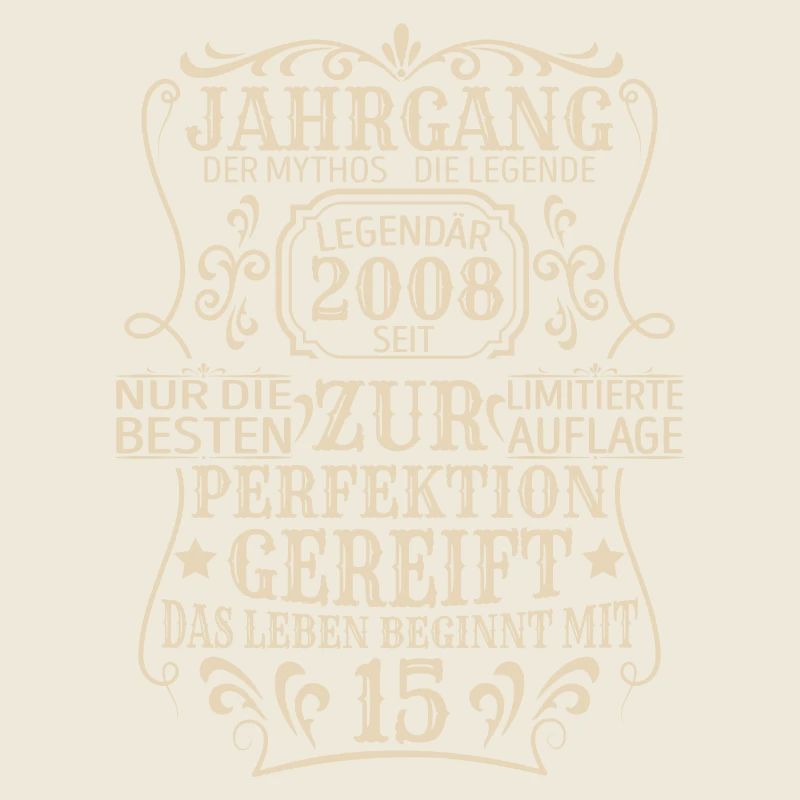Geburtstagsgeschenk Geboren 2008 15 Jahre