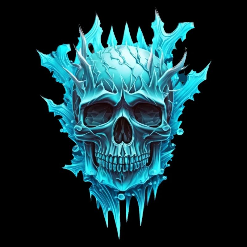 Icy skull