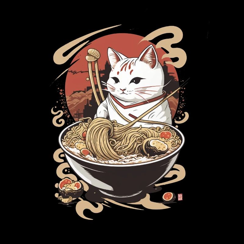 Chat ramen japonais | Maru