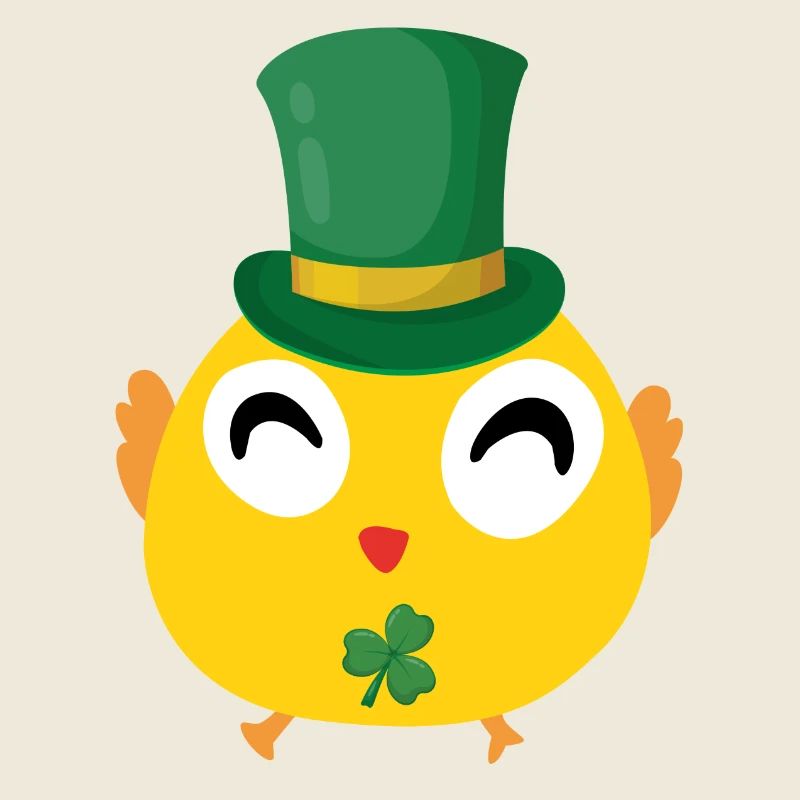 Fête de la Saint-Patrick des poussins irlandais