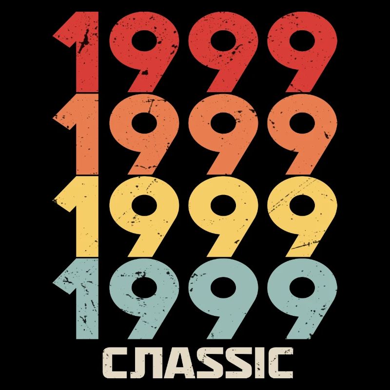 1999 Anniversaire dans le style vintage classique 1999