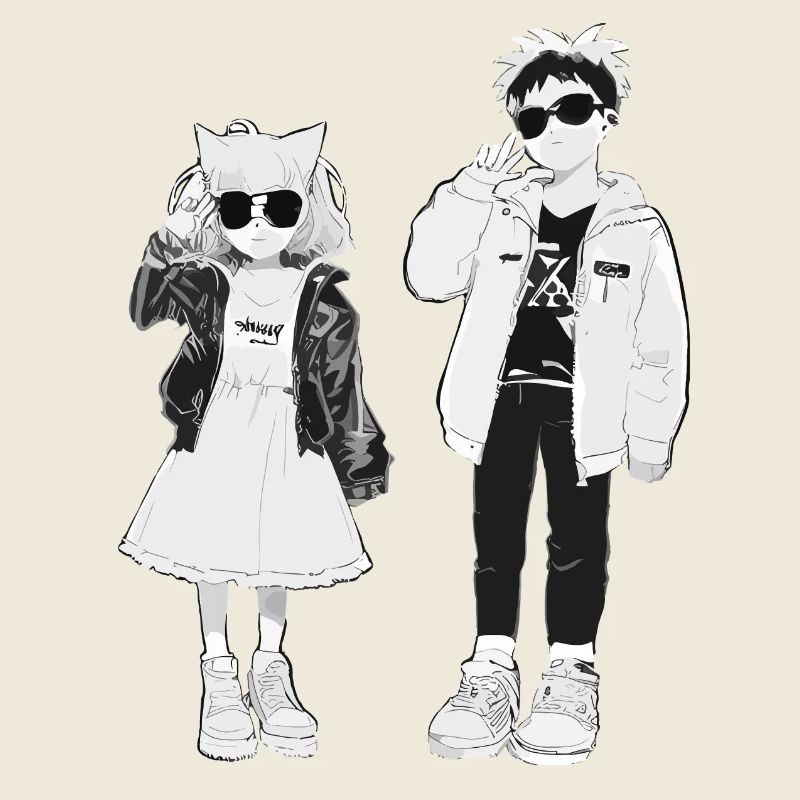 La fraîcheur japonaise en noir et blanc