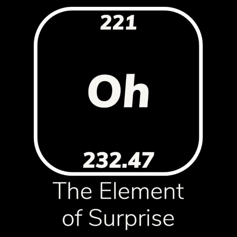 Oh l’élément de surprise