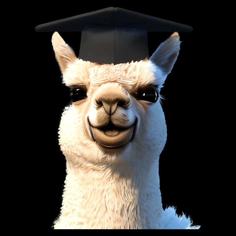 Bachelor Alpaka Schulabschluss Studium Absolvent