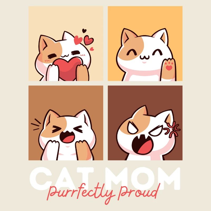 Maman chatte Purfffectly fière