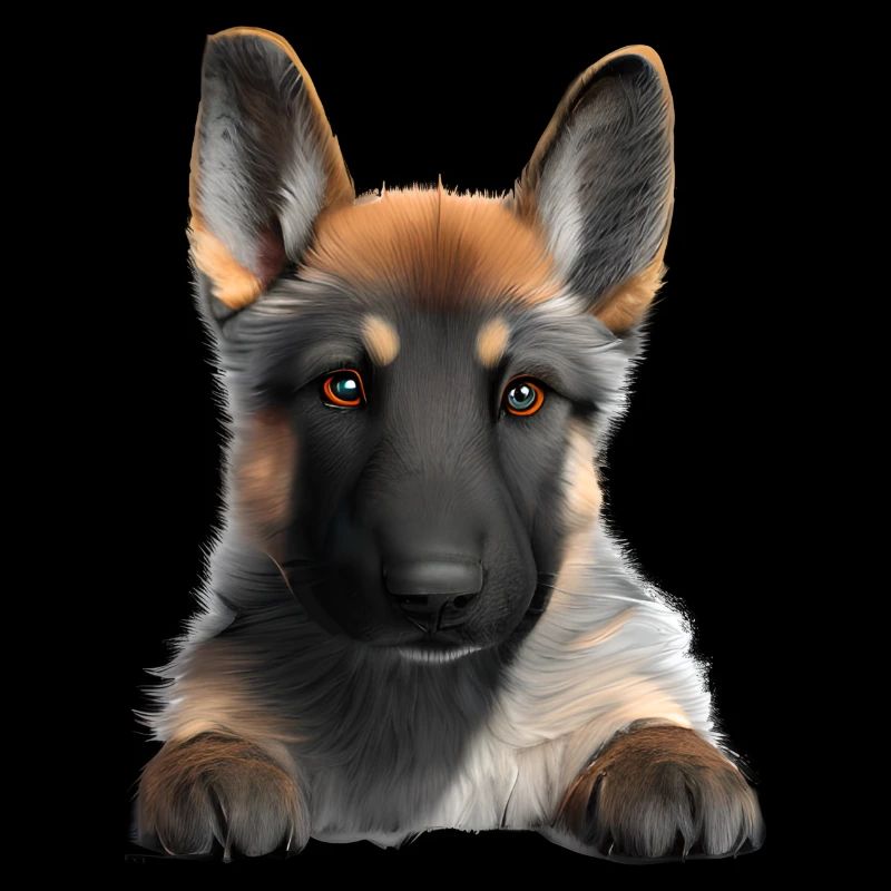 Propriétaire de chien chiot berger allemand