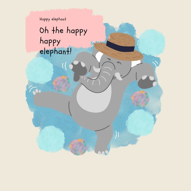 Glücklicher Elefant