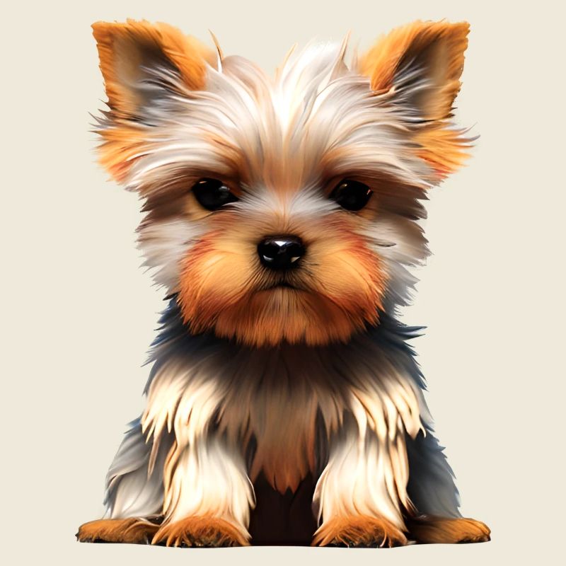 Chien propriétaire du chien Yorkshire Terrier chiot