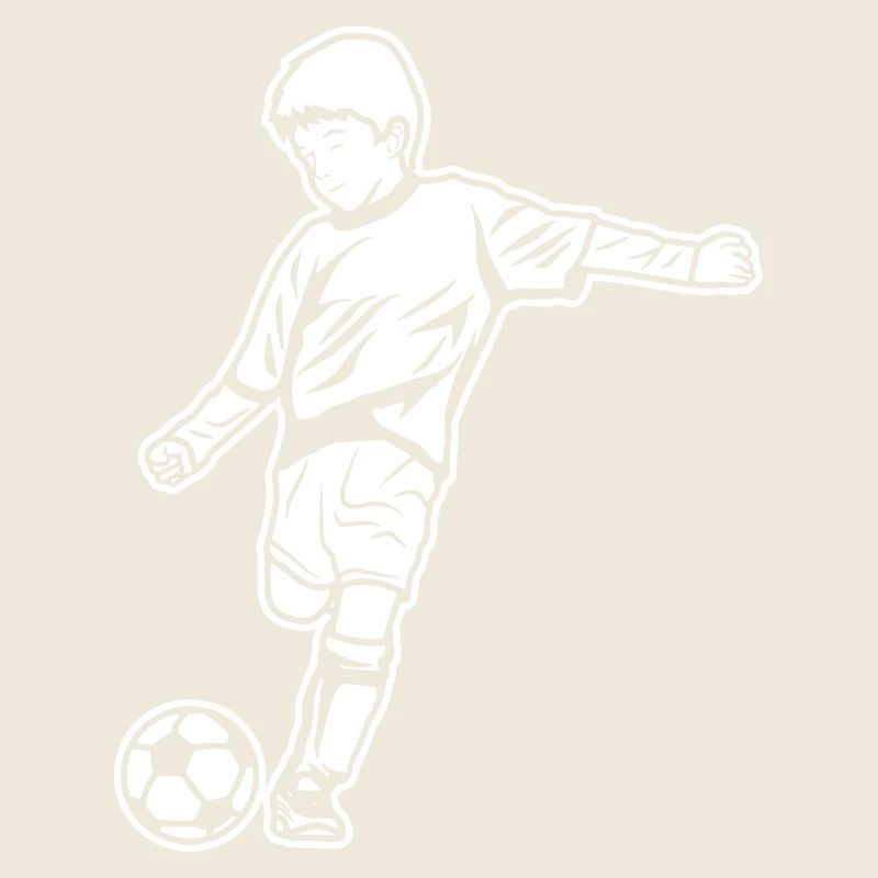 Soccer Boy Drawing