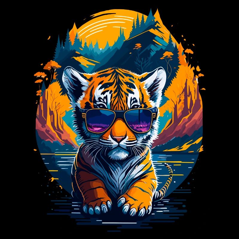 Mignon bébé tigre