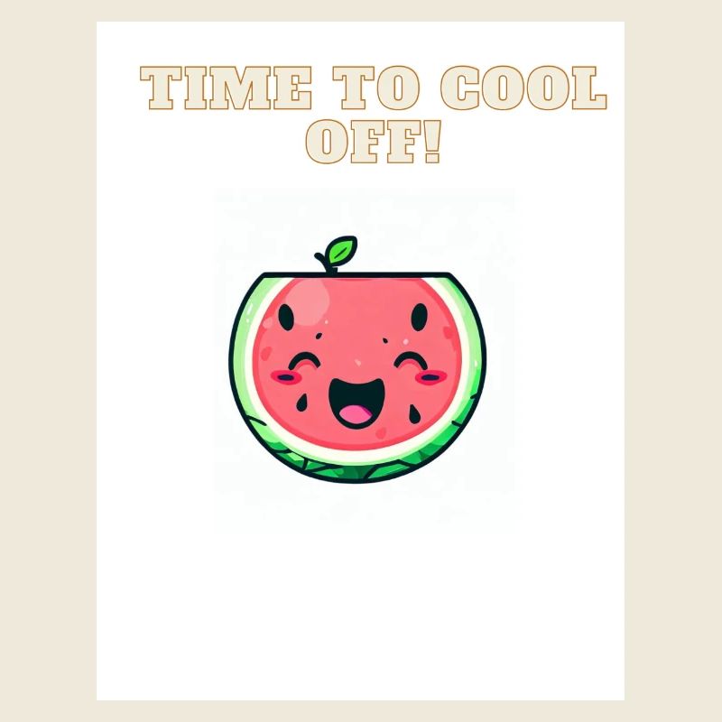 Kawaii Wassermelone