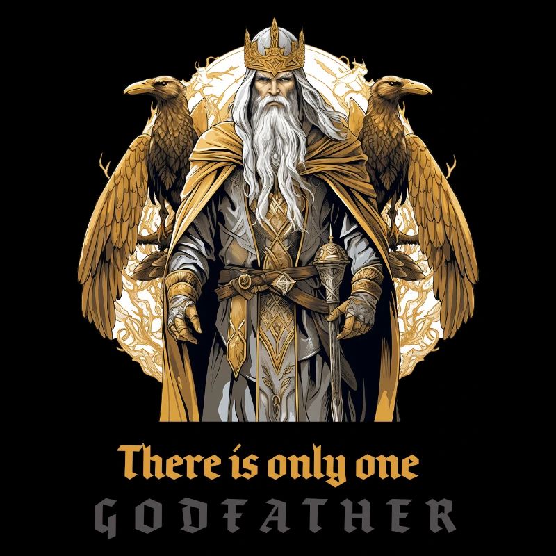 Odin mit seinen Raben „There is only one godfather