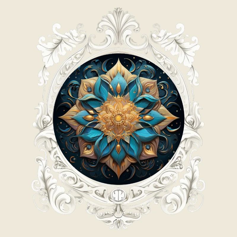 VINTAGE KOSMISCHES MANDALA.