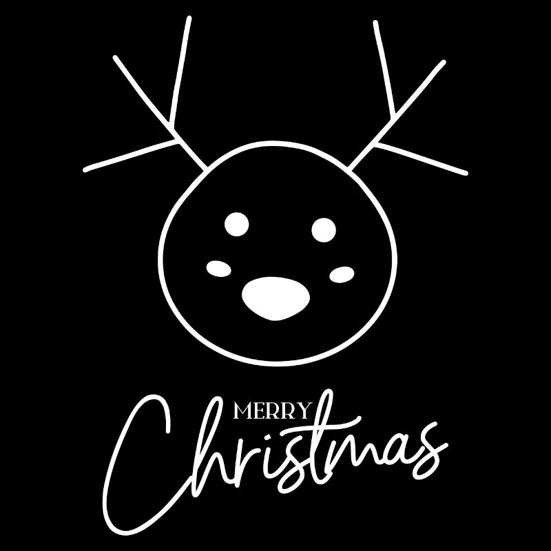 Weihnachten Elch Strichmännchen (1)