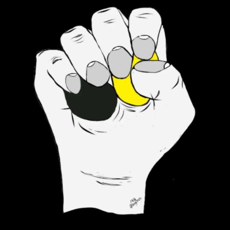 Testicles black yellow