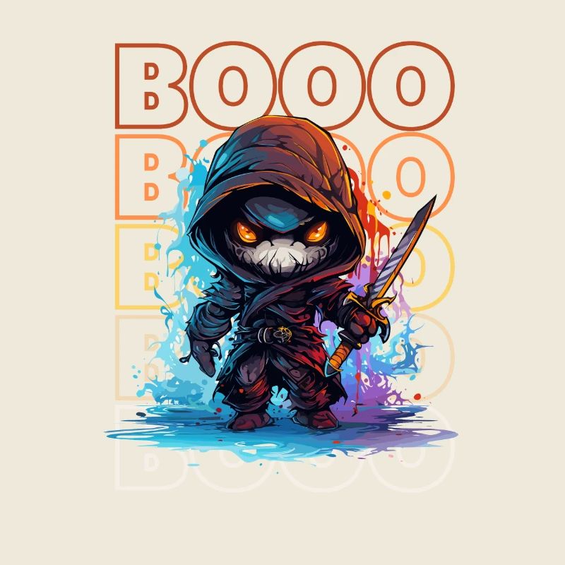 Chibi Swing & Booo! Verspieltes Reaper-T-Shirt!"