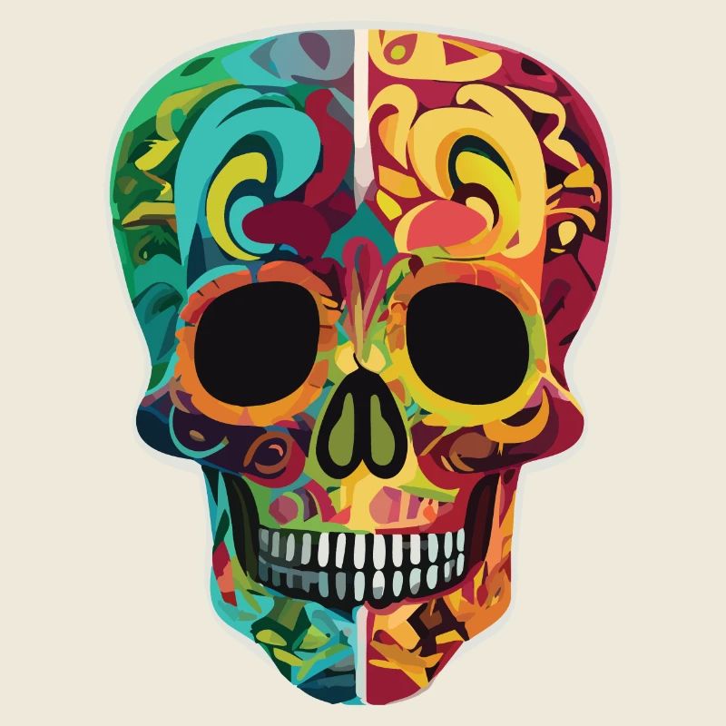 Calavera - Crâne coloré