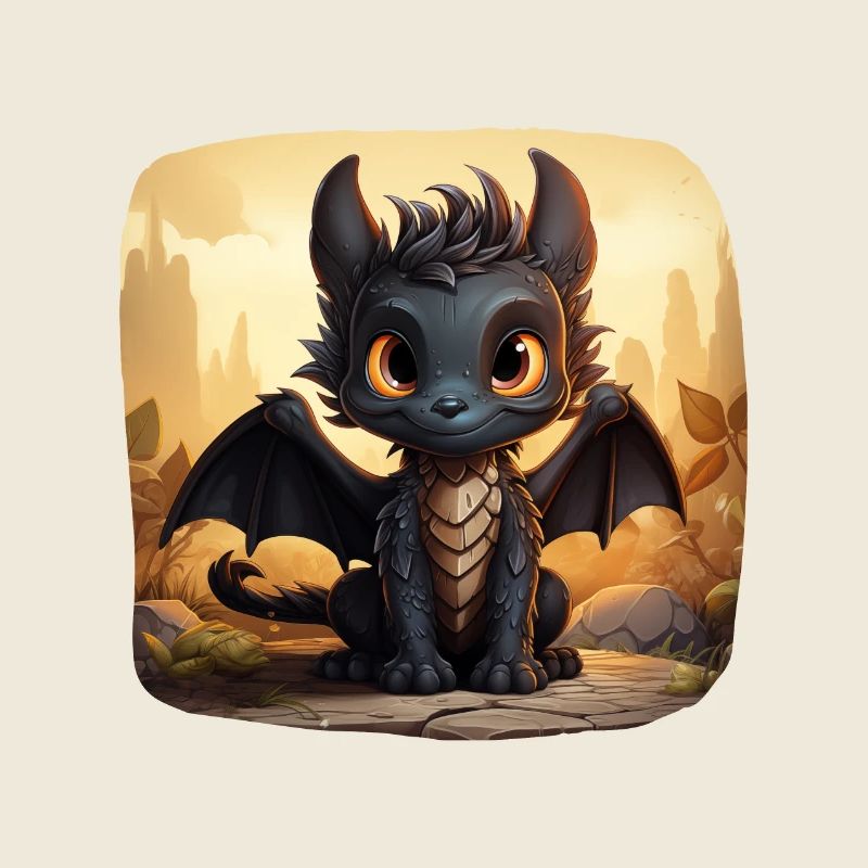 Jack der süße schwarzer Drache