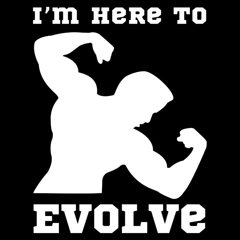 Muskulöser Mann Evolution Design