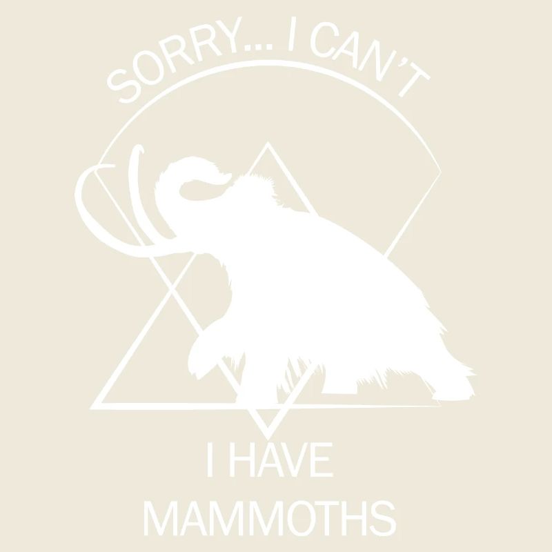 Lustiges Mammut Steinzeit Eiszeit Design Urzeit