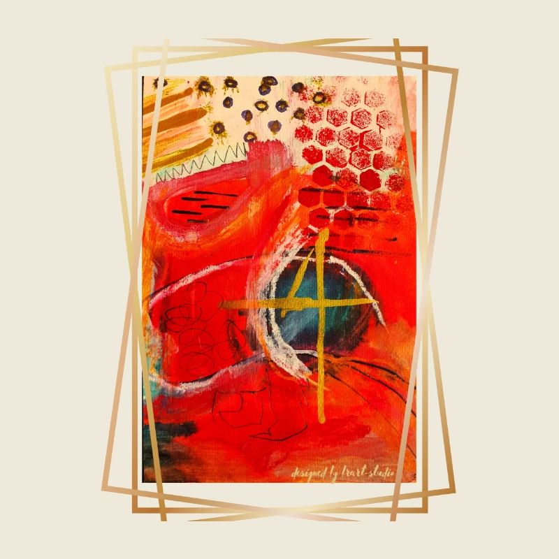 Abstraction of Vibrant Geometric Shapes
