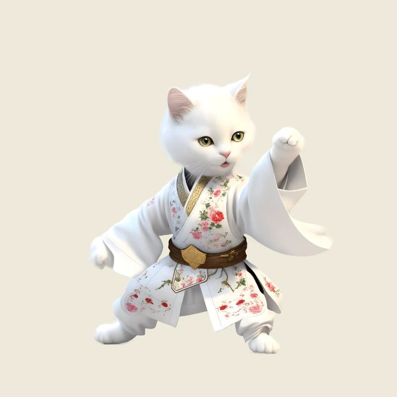 Un chat blanc