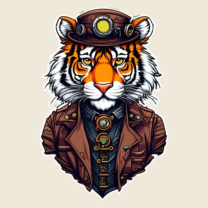 Tigre steampunk